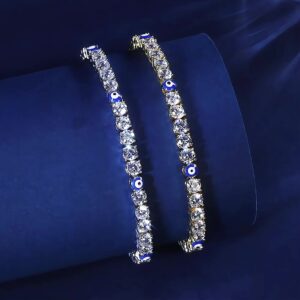 Reiki Harmony Evil Eye Resin Tennis Bracelet1