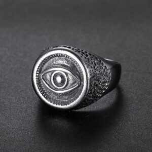 Reiki Harmony Urban Shield Runic Eye Ring