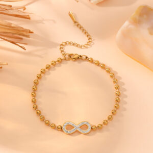 Reiki Harmony Talisman of Infinite Abundance Gold Bracelet
