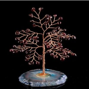 Crimson Destiny Garnet January Birth Tree